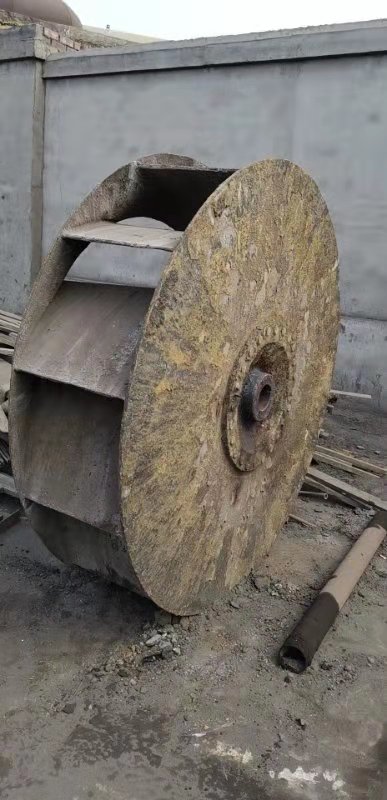 转炉煤气一次除尘风机表面粘灰 转炉煤气一次除尘风机表面粘灰